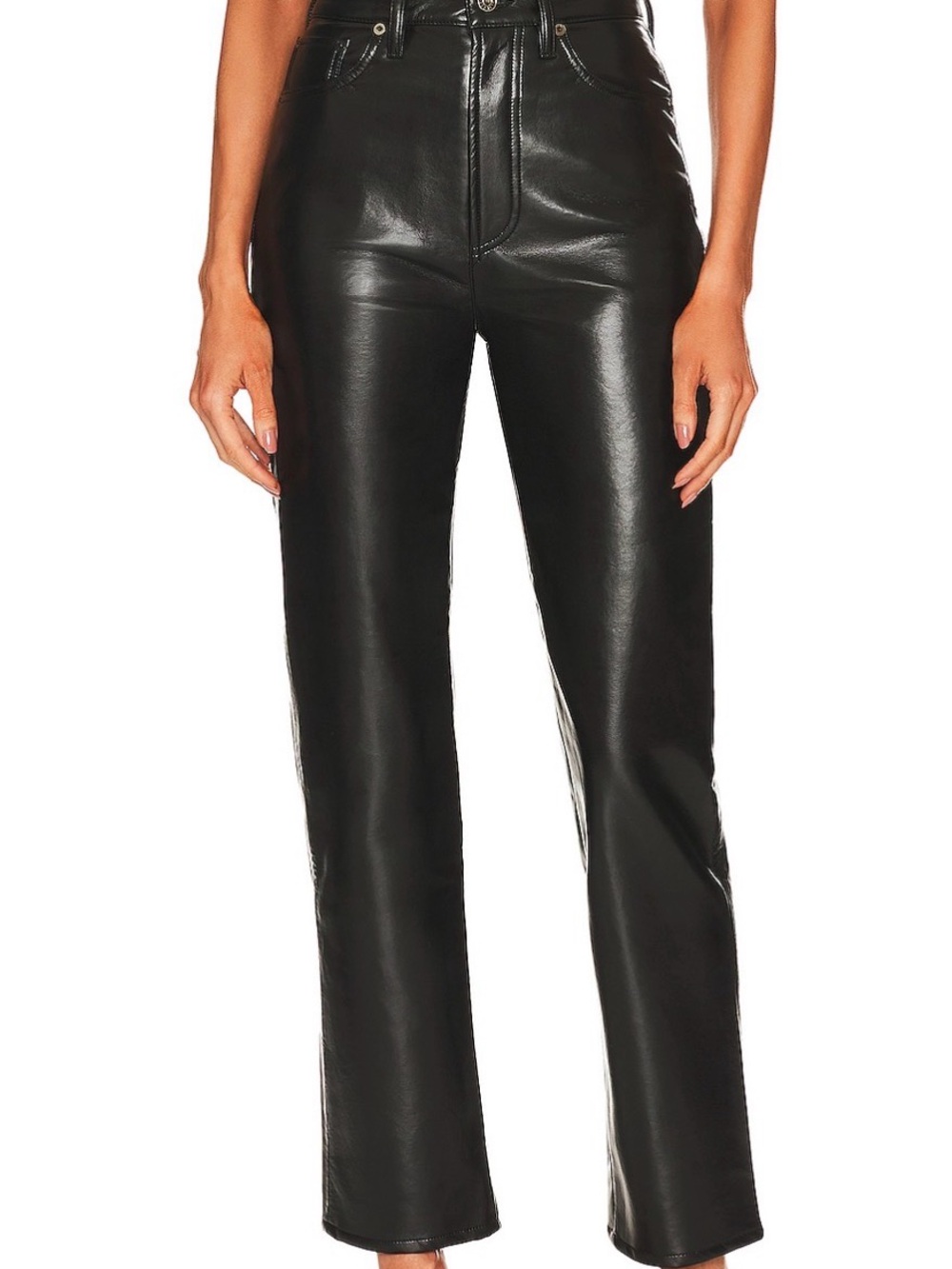 Agolde 90’s Leather Pants in Detox